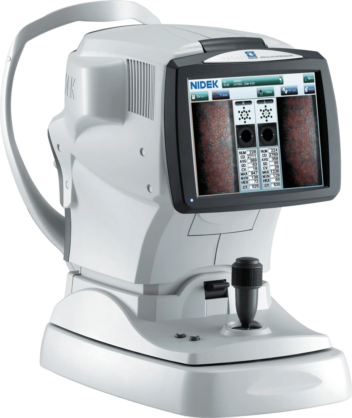 Microscopia Especular Nidek CEM-530 — Drudi e Almeida