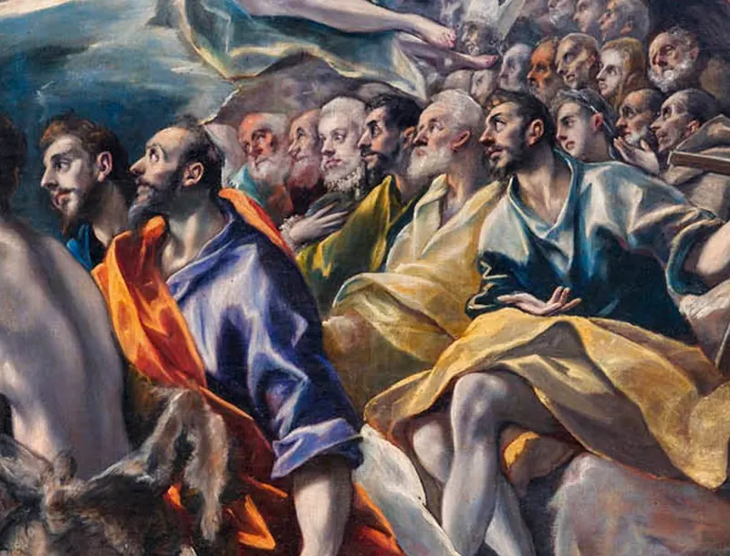 El Greco — figuras alongadas características de sua obra