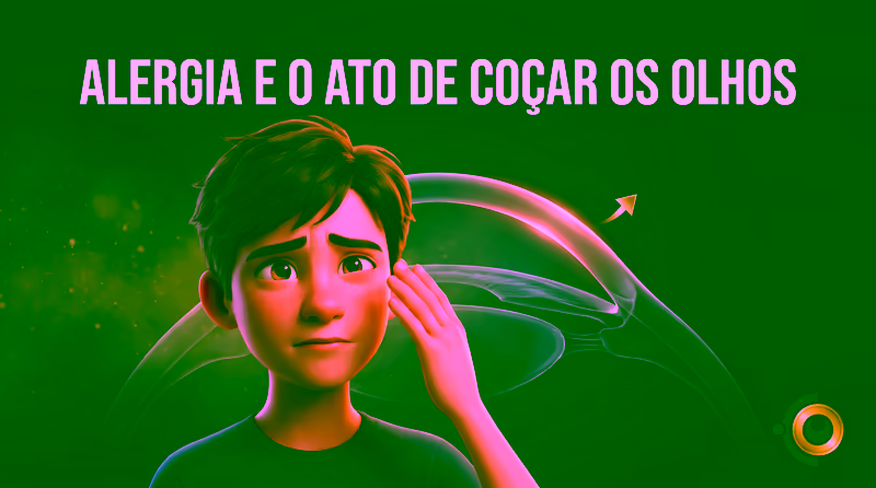 Capa ilustrativa do artigo "Ceratocone, alergia e coçar os olhos: o que a ciência mostra" sobre córnea no blog da Drudi e Almeida Oftalmologia.