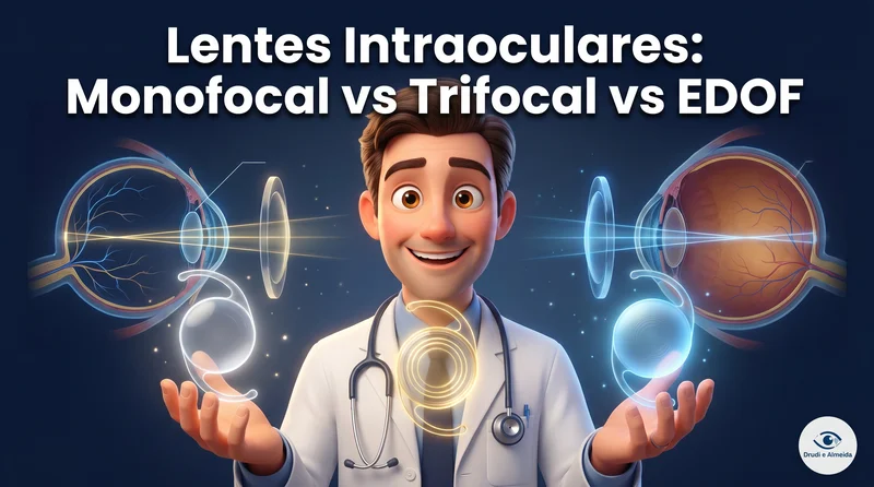 Lentes Intraoculares para Catarata: Monofocal vs. Trifocal vs. EDOF — Qual Escolher?