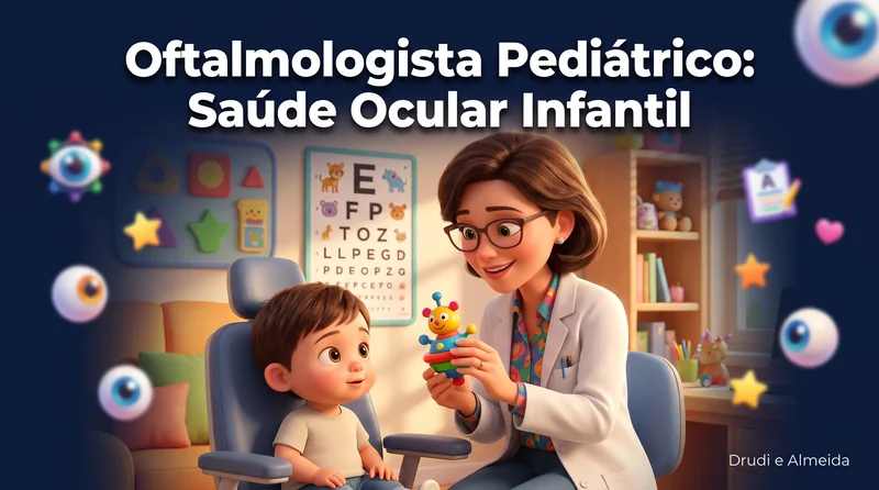 Capa ilustrativa do artigo "Avaliação Oftalmológica Infantil: Quando Levar a Criança" sobre saúde ocular no blog da Drudi e Almeida Oftalmologia.