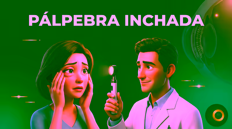 Capa ilustrativa do artigo "Pálpebra Inchada: Causas, Sinais e Avaliação" sobre saúde ocular no blog da Drudi e Almeida Oftalmologia.