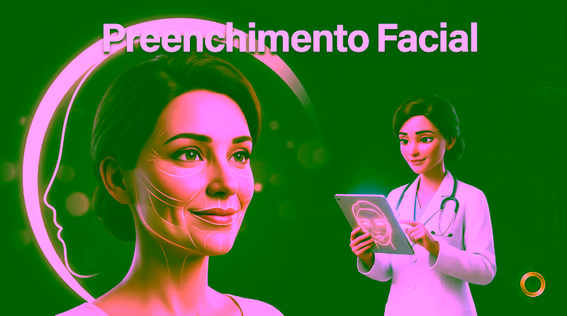 Capa ilustrativa do artigo "Preenchimento Facial com Ácido Hialurônico: Avaliação e Segurança" sobre plástica facial no blog da Drudi e Almeida Oftalmologia.