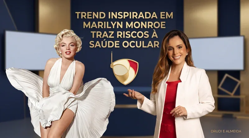 Capa do vídeo: Trend inspirada em Marilyn Monroe traz riscos à saúde ocular (SBT Brasil)