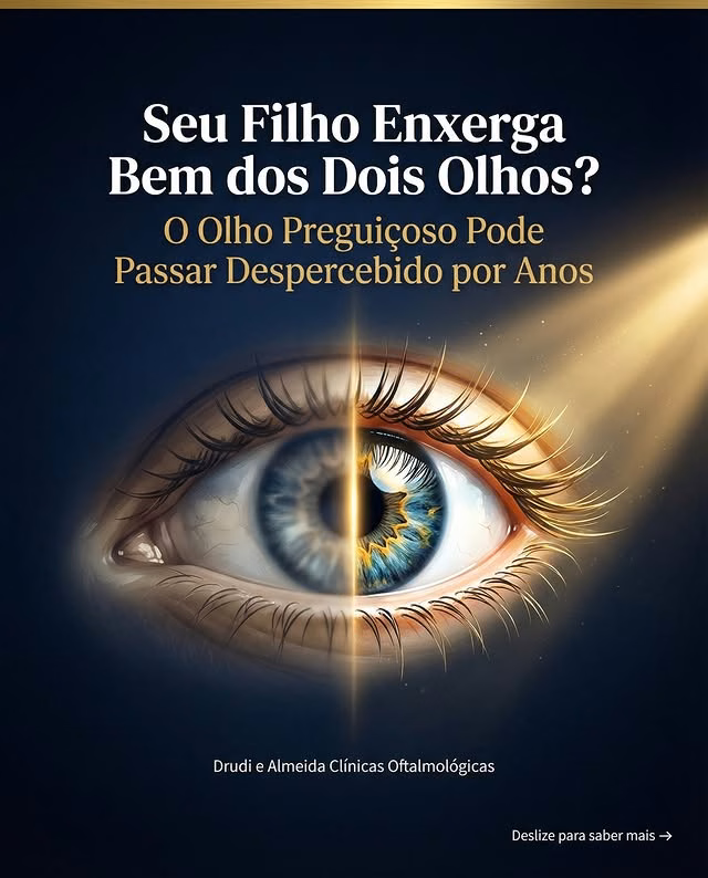 Carrossel: 👁️ Seu filho fecha um olho para enxergar melhor? Inclina a cabeça ao olhar para algo?