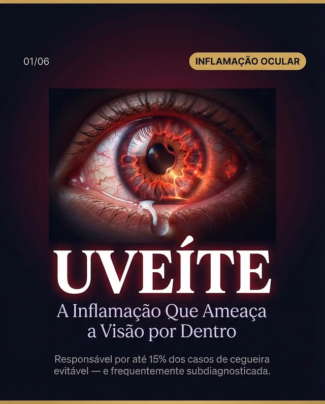 🔴 UVEÍTE: a inflamação silenciosa que pode roubar sua visão por dentro