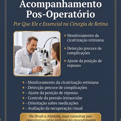 ACOMPANHAMENTO POS-OPERATORIO — Por Que Ele e Essencial na Cirurgia de Retina