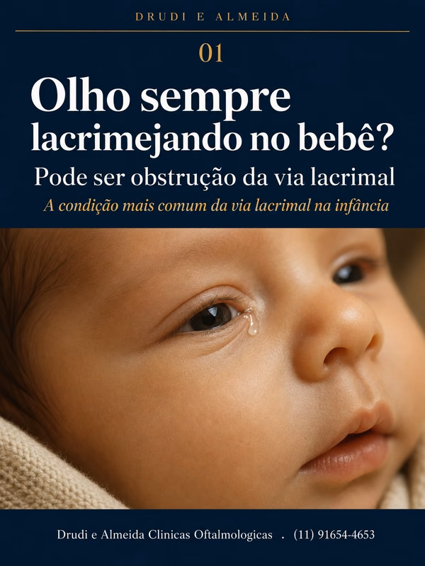 Carrossel: O olho do seu bebe esta sempre molhado? Pode ser obstrucao da via lacrimal.

A O