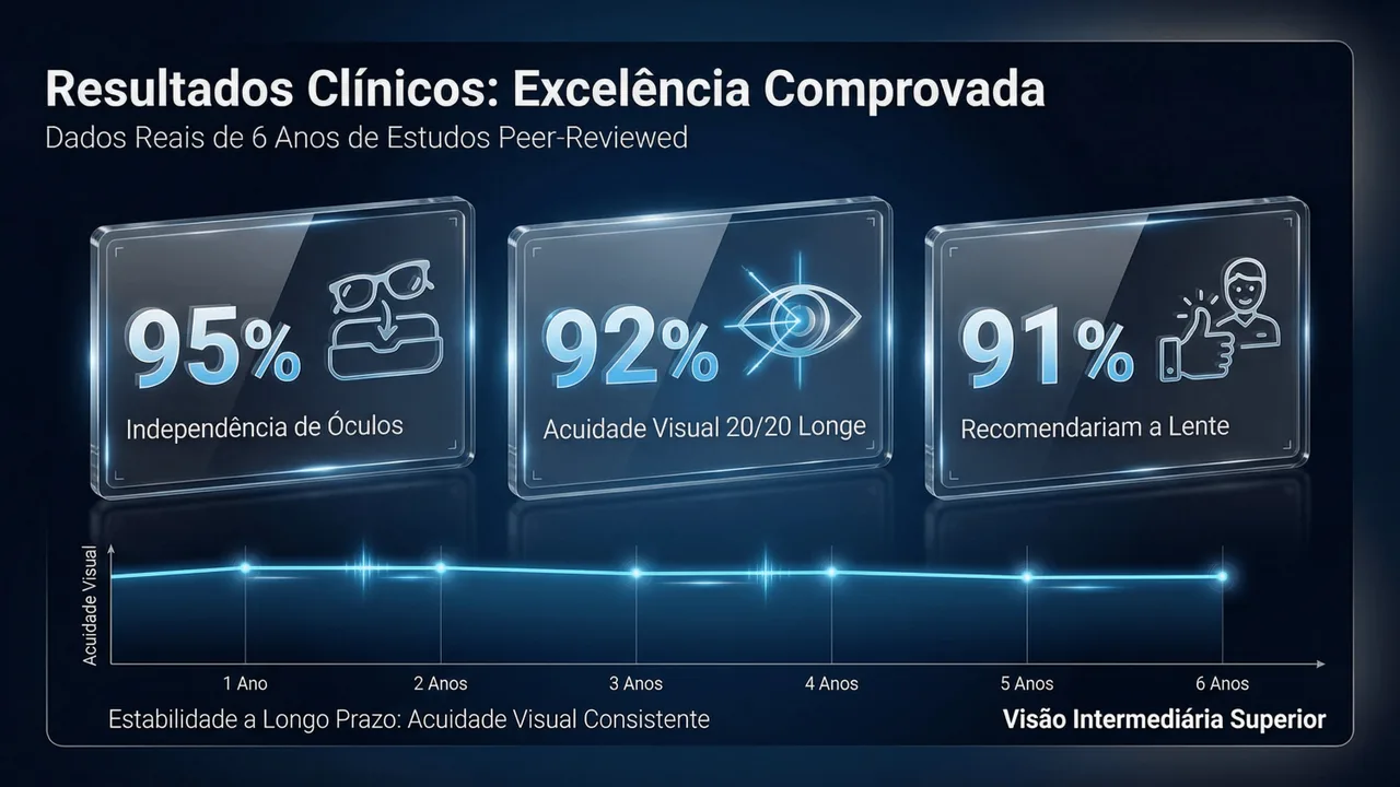 Perfil do paciente ideal para AT LISA: pacientes que priorizam visão de longe e perto com baixa tolerância a halos.