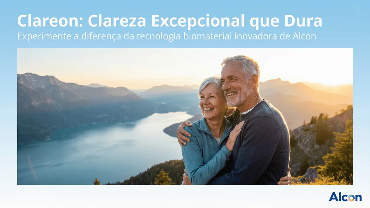 Especificações técnicas do Clareon: faixa de potência +6,0 a +34,0 D e disponibilidade em versão tórica.