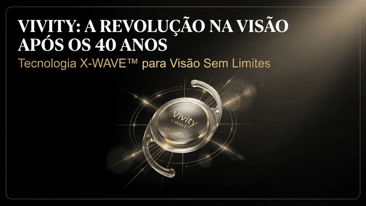 Clareon Vivity — Tecnologia X-WAVE™ para Visão Sem Limites após os 40 anos. Lente EDOF não-difrativa da Alcon.