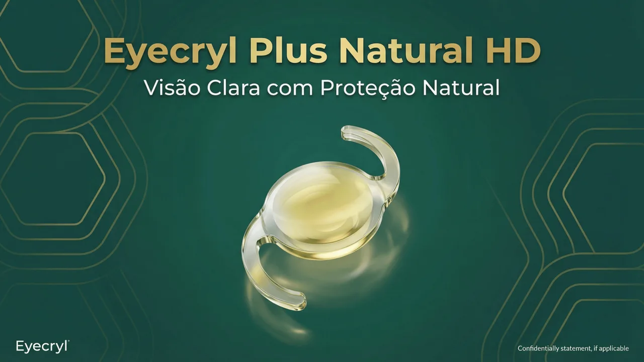 Eyecryl Plus Natural HD — Lente Monofocal Asférica da Biotech com filtro de luz azul natural e design HD.