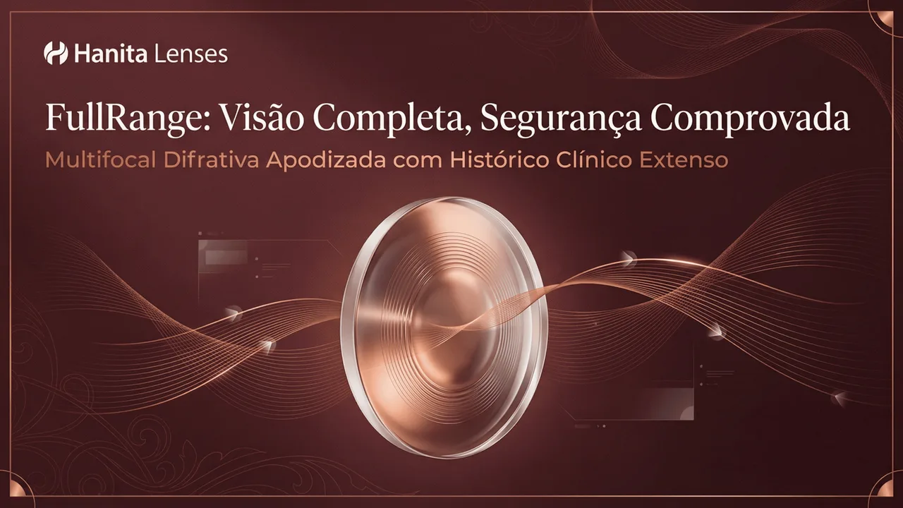 Hanita Full Range — Lente multifocal com design especial para visão contínua em todas as distâncias.