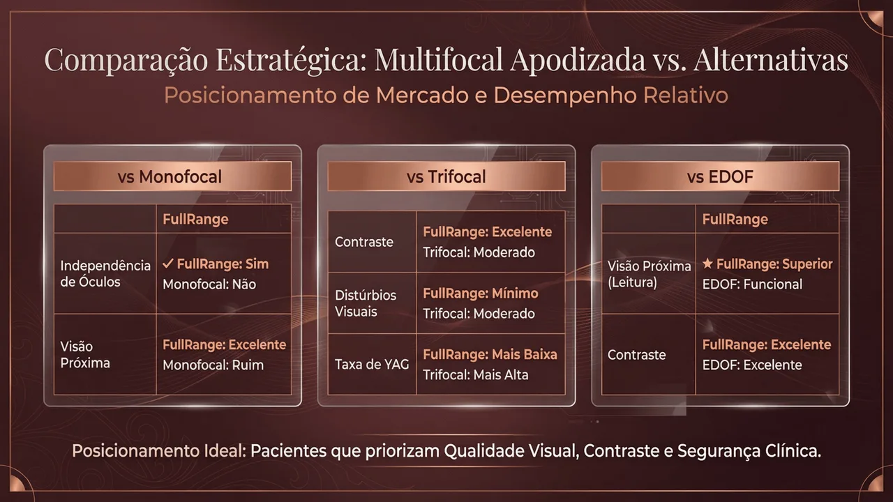 Perfil do paciente ideal para Full Range: pacientes que desejam visão em todas as distâncias sem óculos.