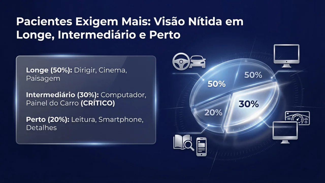 Tecnologia BLISS da Optiflex TRIO: Balanced Light Intelligent Spectral System para distribuição equilibrada de luz entre os três focos.