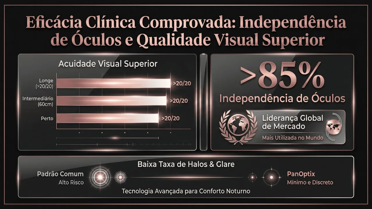 Perfil do paciente ideal para PanOptix: pacientes ativos, profissionais e pessoas com estilo de vida dinâmico.