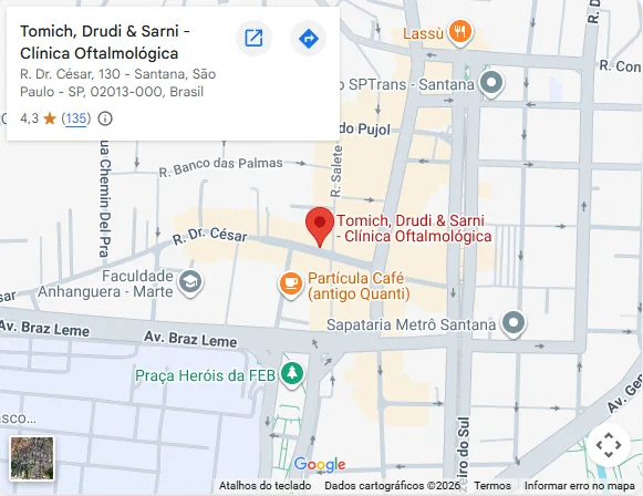 Prévia do Google Maps da unidade Santana