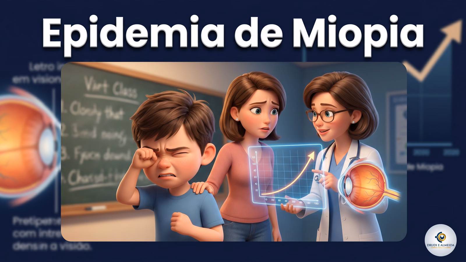 Muito Além dos Óculos: Os Riscos Reais da Epidemia de Miopia — Drudi e Almeida