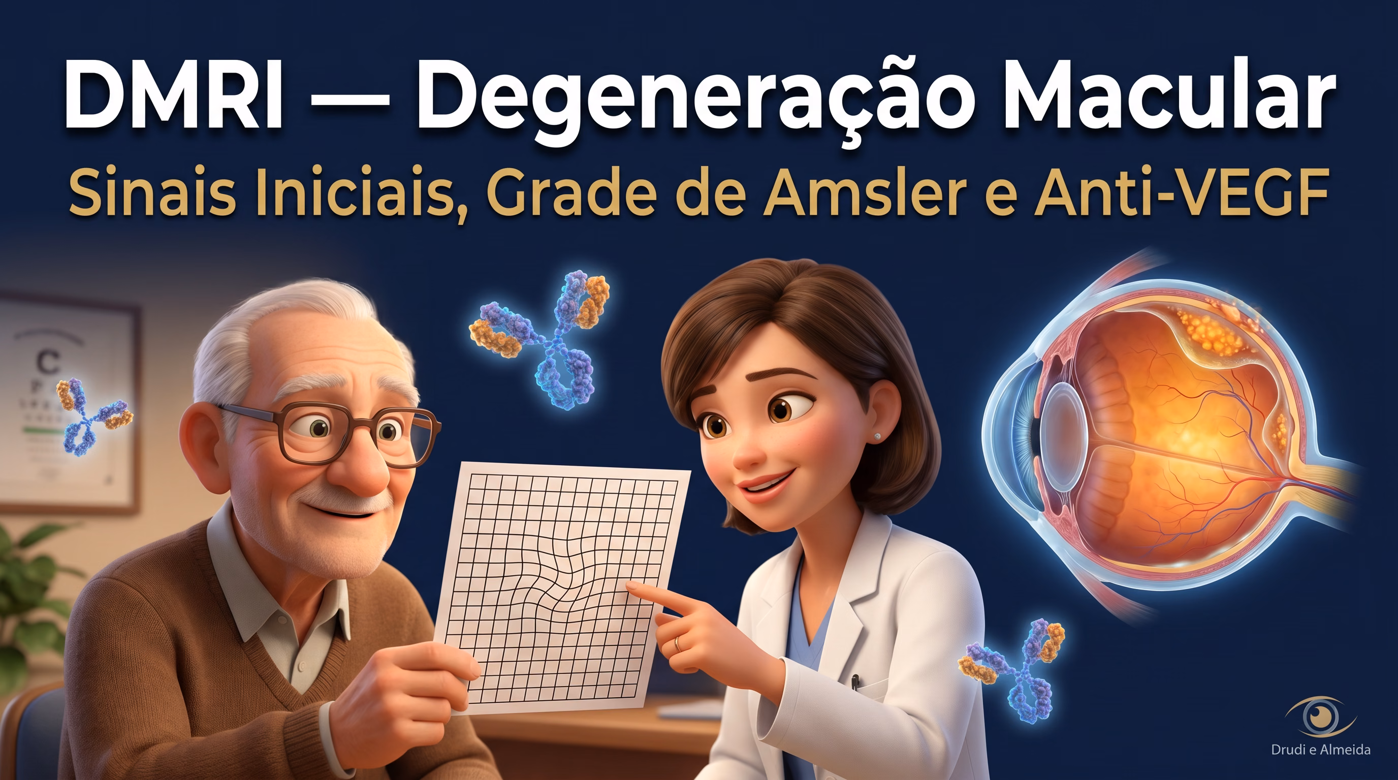 Thumbnail do vídeo: DMRI: sinais iniciais, uso da grade de Amsler e quando indicar injeções intravítreas