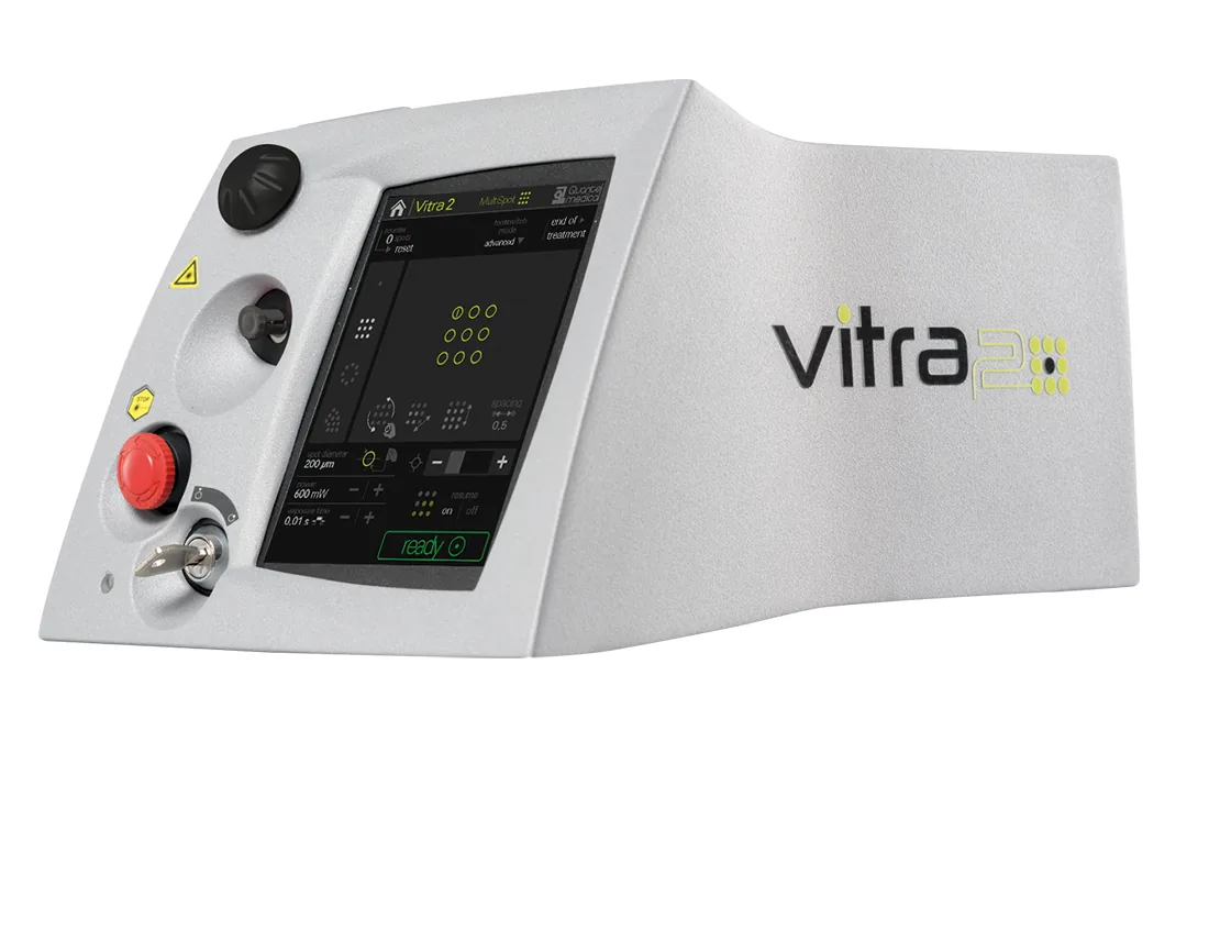 Laser de Argônio Multipoint Vitra 2 — Quantel Medical — Drudi e Almeida