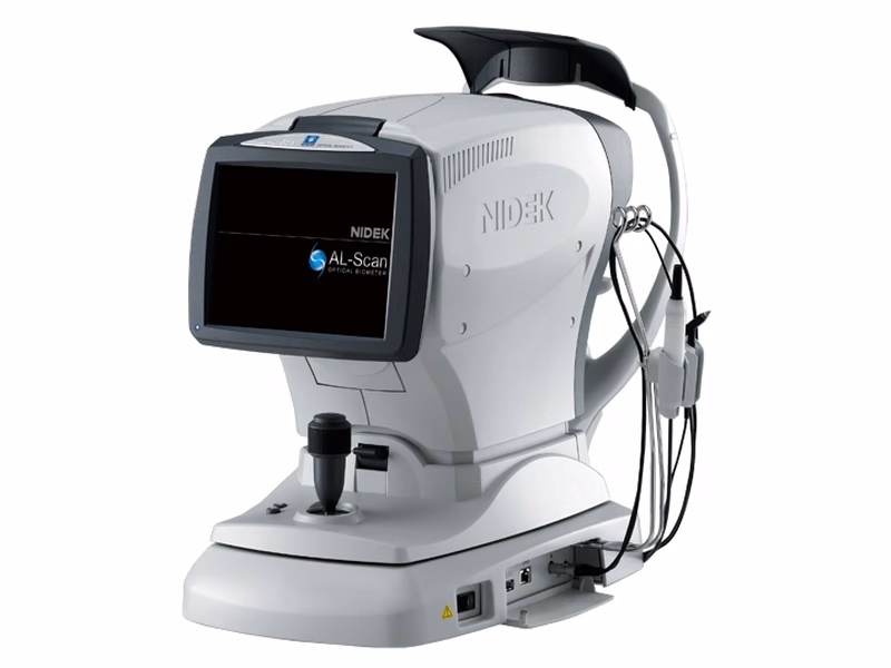 Biometria Óptica — Nidek AL-Scan + Topcon Aladdin