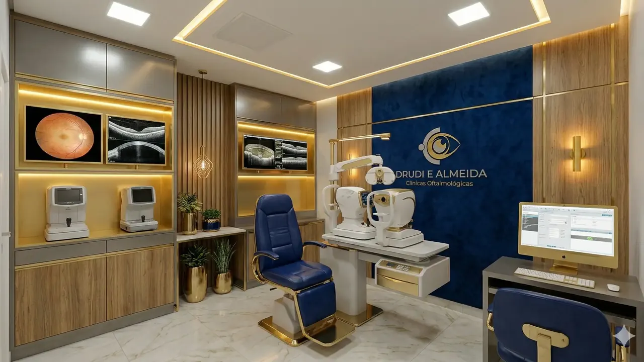 Recepção da unidade Lapa da Drudi e Almeida Oftalmologia